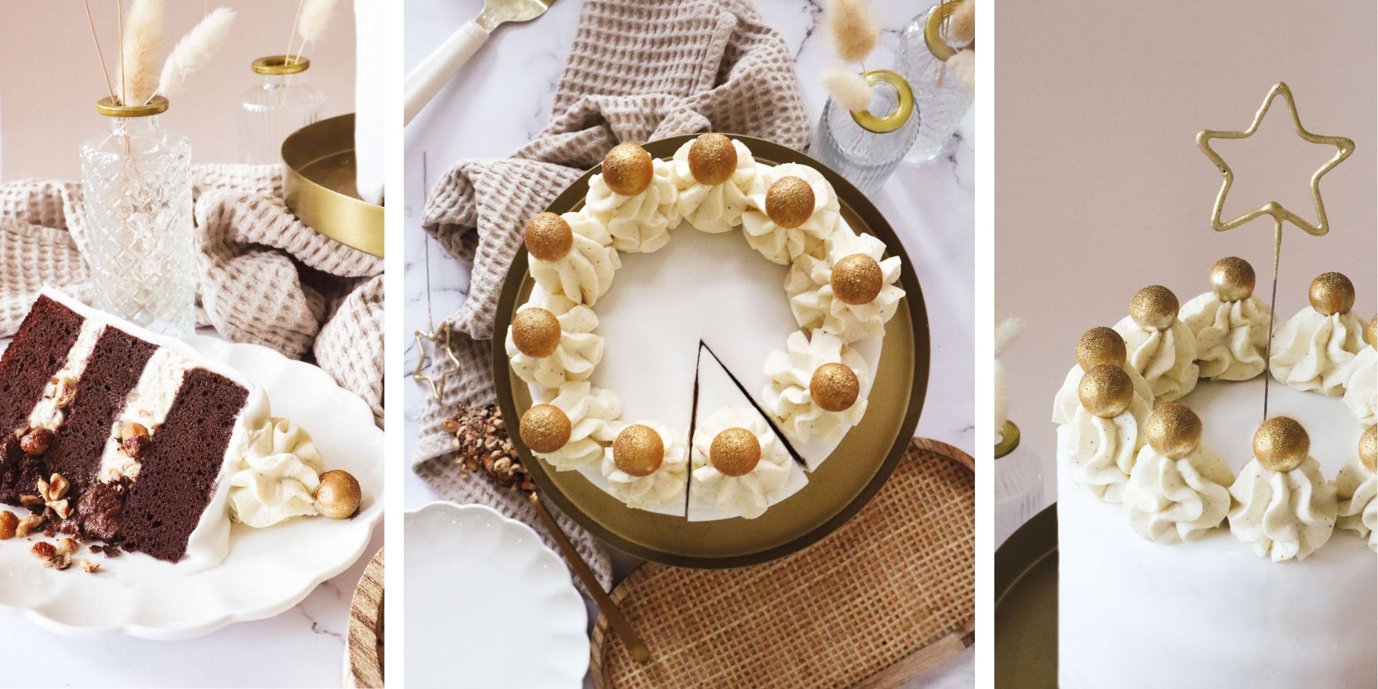 Recette layer cake chocolat noisette décoration - ScrapCooking